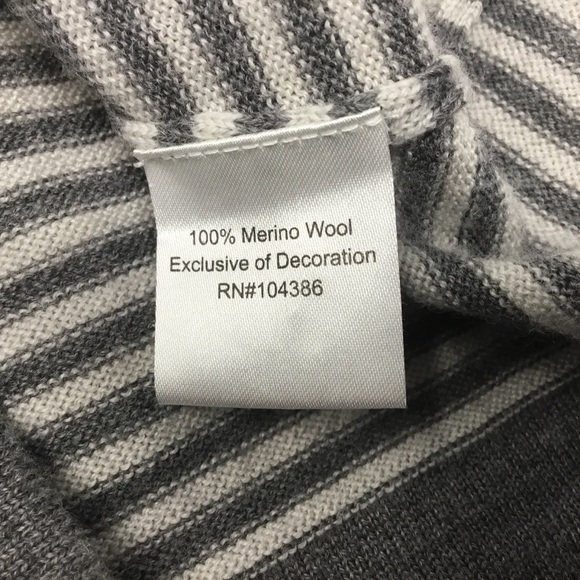 Garnet Hill Floral Embroidered Marino Wool Cardigan - Picture 8 of 10